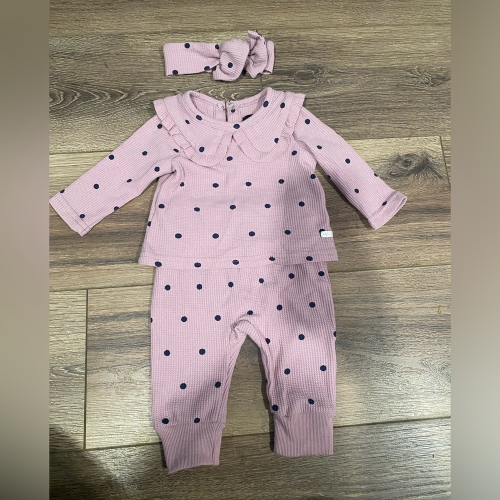 74AMK Cute two piece with matching headband